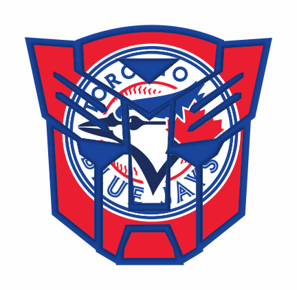 Autobots Toronto Blue Jays logo vinyl decal